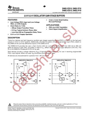 SN65LVDS19DRFT datasheet  